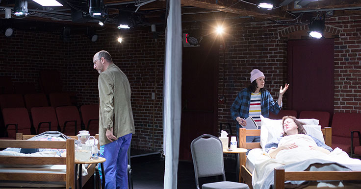 actors rehearsing