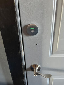 Toilet door lock